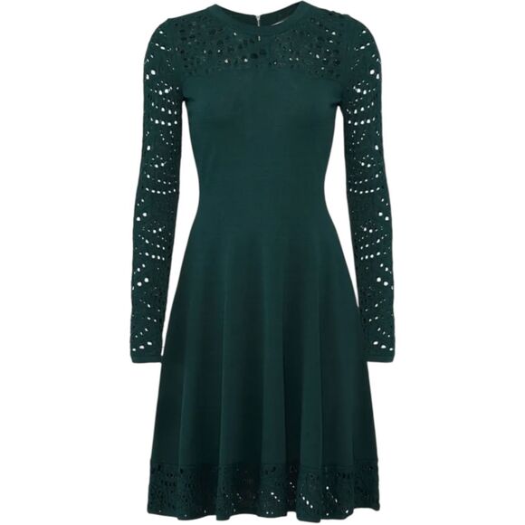Milly Lace Pointelle Flare Dress Size 6 MSRP: $475 - Picture 1 of 8